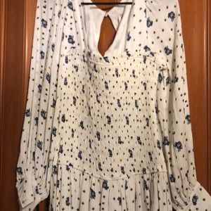 Free People Floral Mini Dress